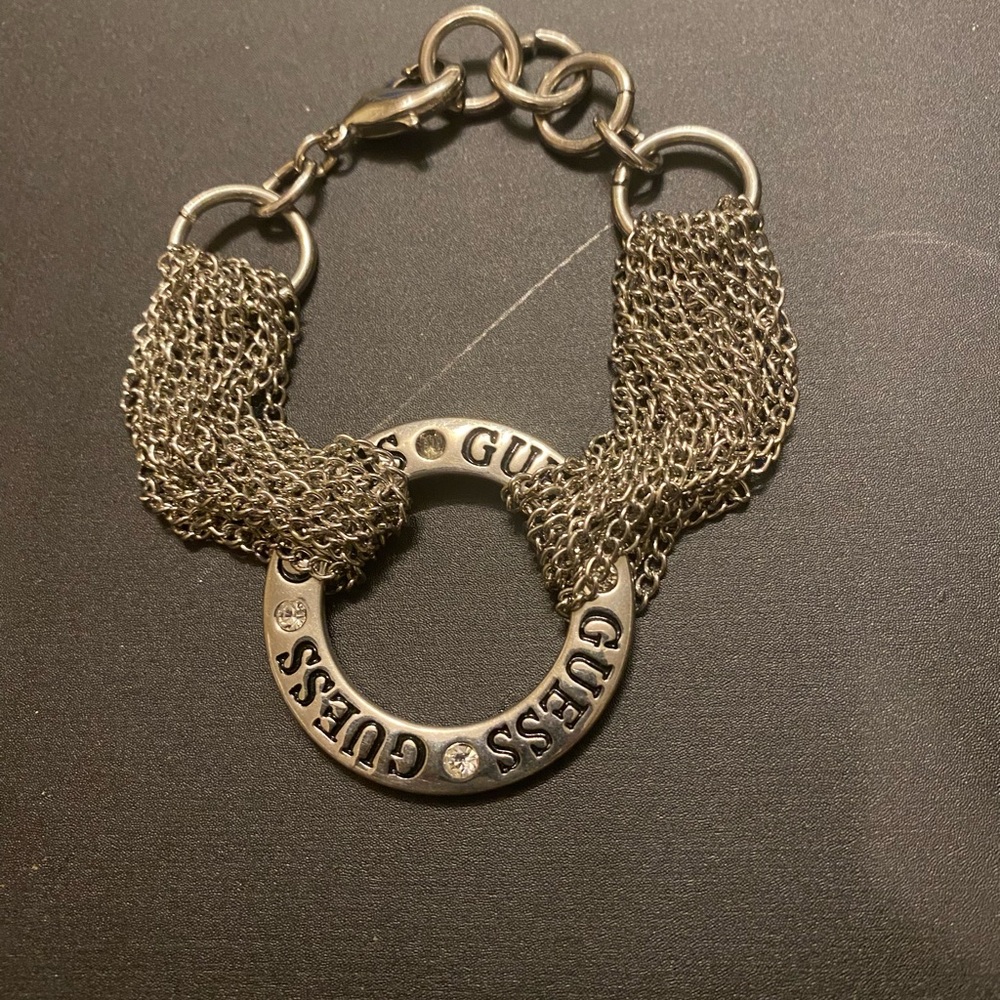 Guess Silver Multi-Strand Bracelet
